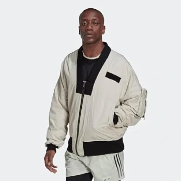NWT Adidas Originals Parley Bomber Jacket Men’s Full Zip Windbreaker - Picture 1 of 9